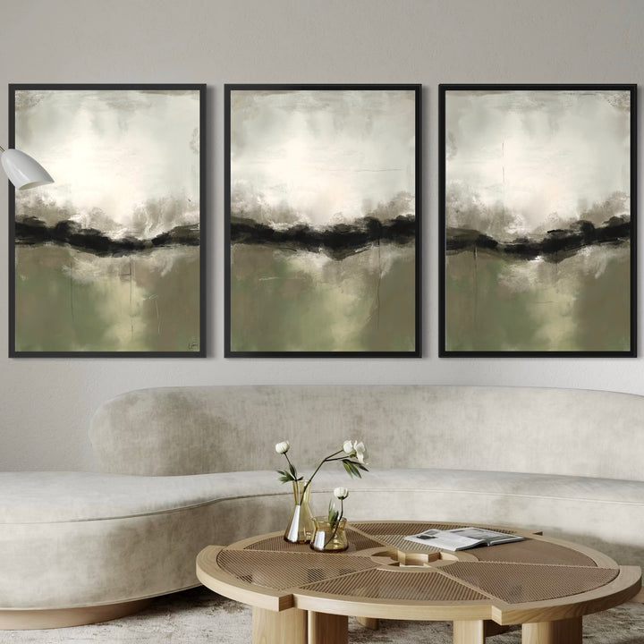 Set of 3 Framed Canvas - Nature Dive