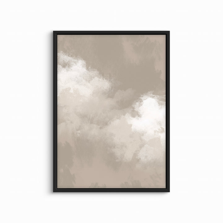 Abstract Art Framed Canvas in Clouds - Minimalist Home Decor