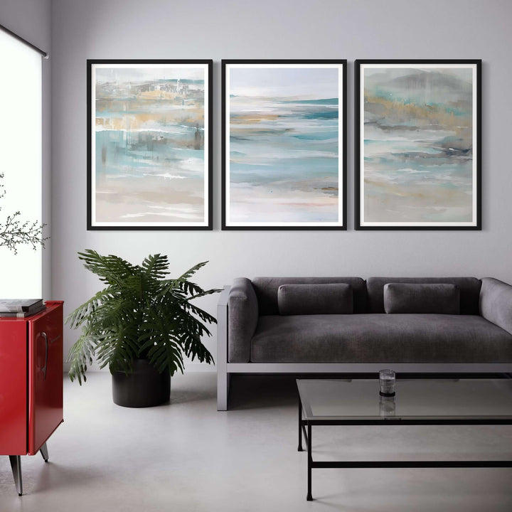 Abstract Minimalist Art Calm Ocean - Modern Art Print
