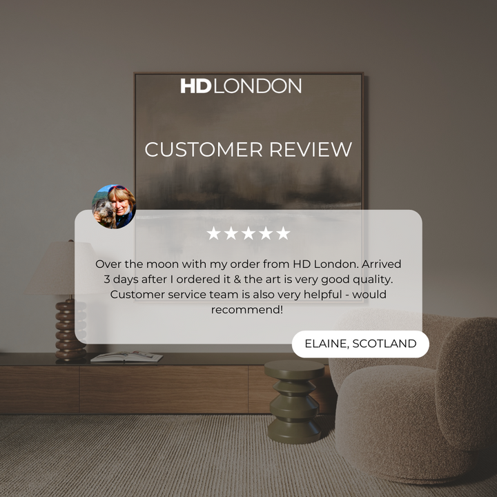 Framed Canvas - Taupe Reflection