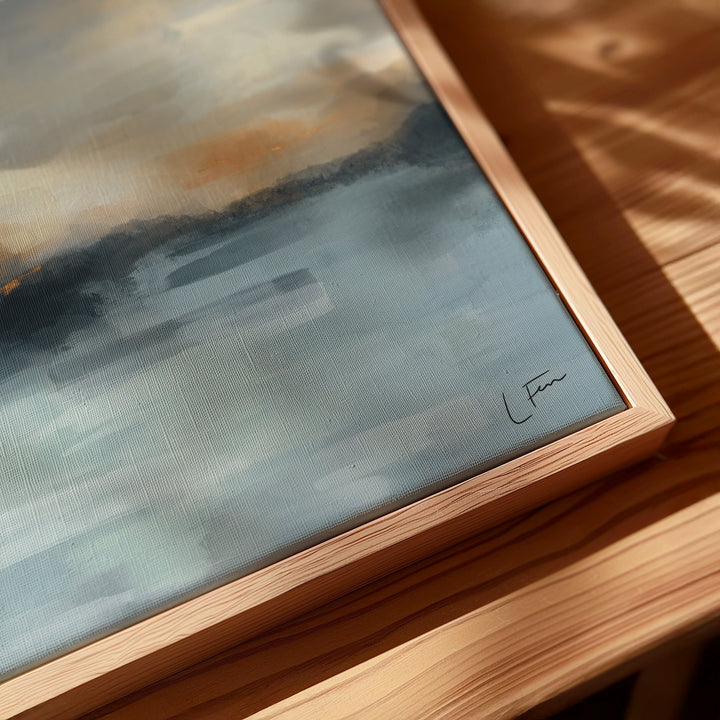 Framed Canvas - Tulum Blue