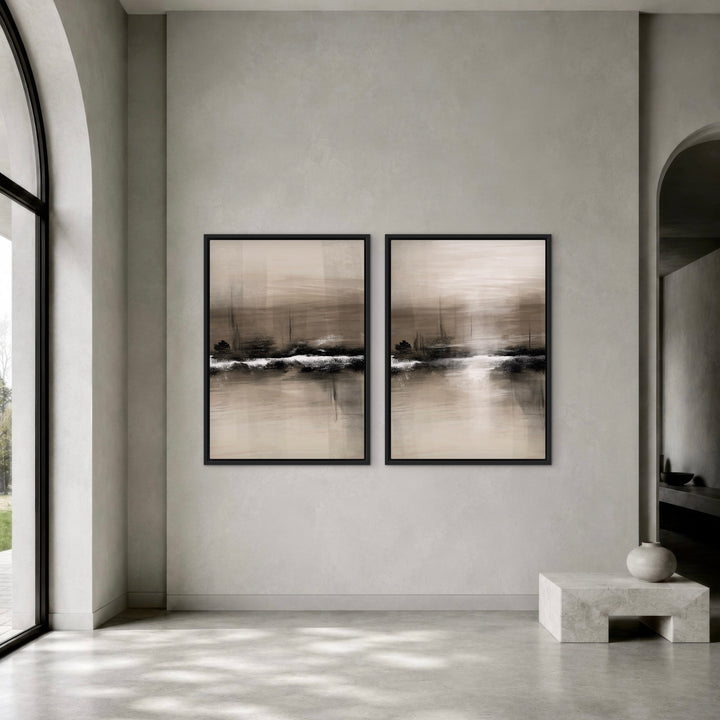 Framed Canvas Set of 2 - Dusk Reflection