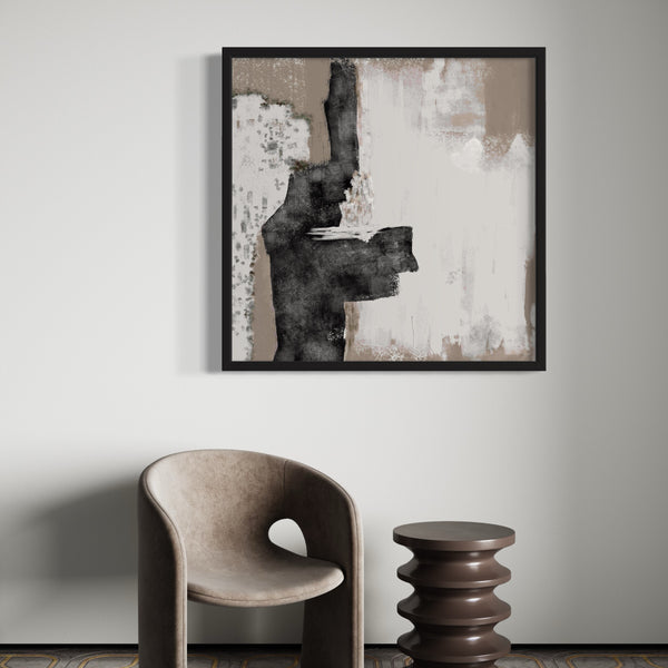 Set of 1 - Abstract Art 'Brown Thunder'