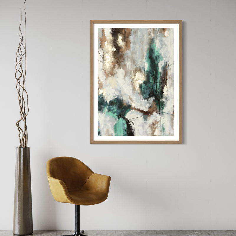 Set of 1 - Abstract Art 'Green Forest'