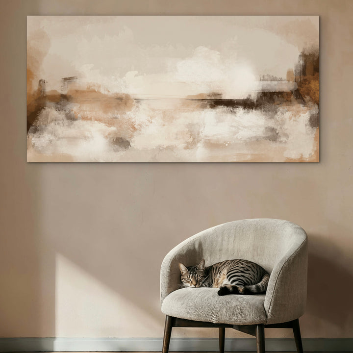 Abstract Canvas - Seville Red