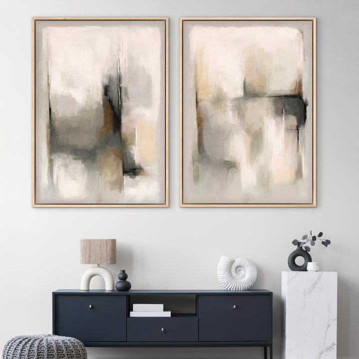 Framed Canvas Set of 2 - Florence Stone