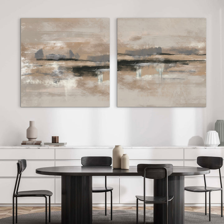 Abstract Canvas Set of 2 - Rome