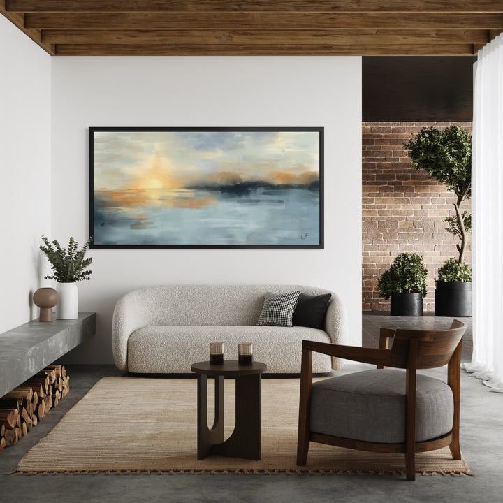 Framed Canvas - Tulum Blue