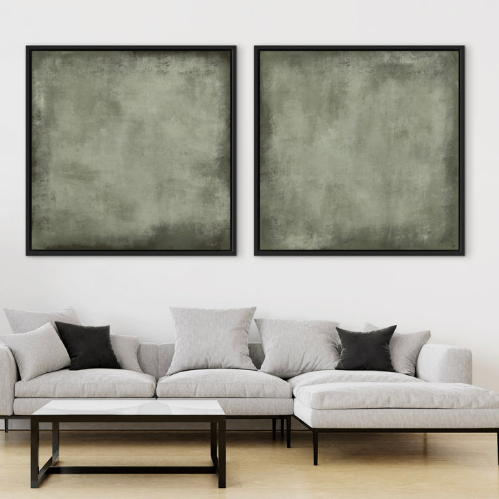 Framed Canvas Set of 2 - Oslo Olive