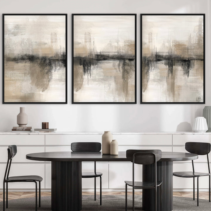 Set of 3 Framed Canvas - Nude Heaven