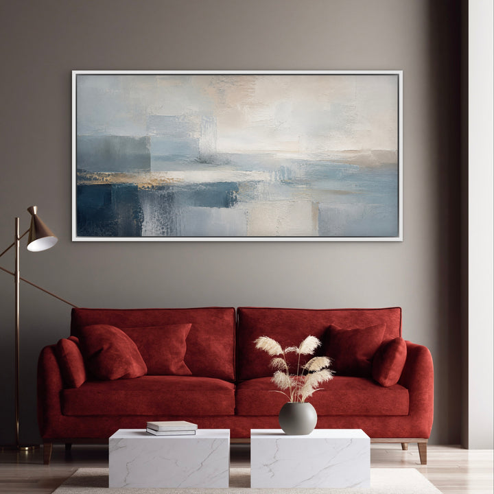 Framed Canvas - Corsica Blue