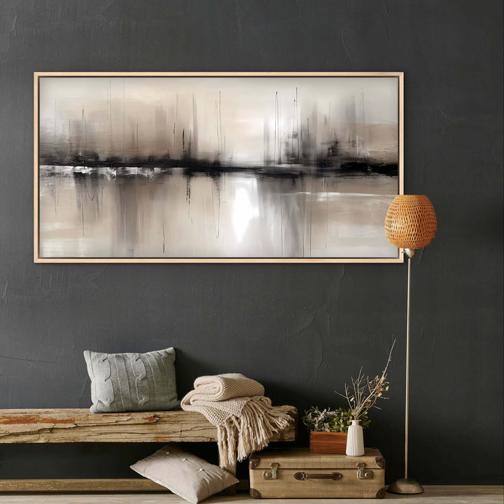 Framed Canvas - Dusk Line
