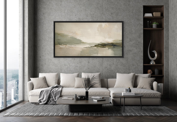 Framed Canvas - Green Essence