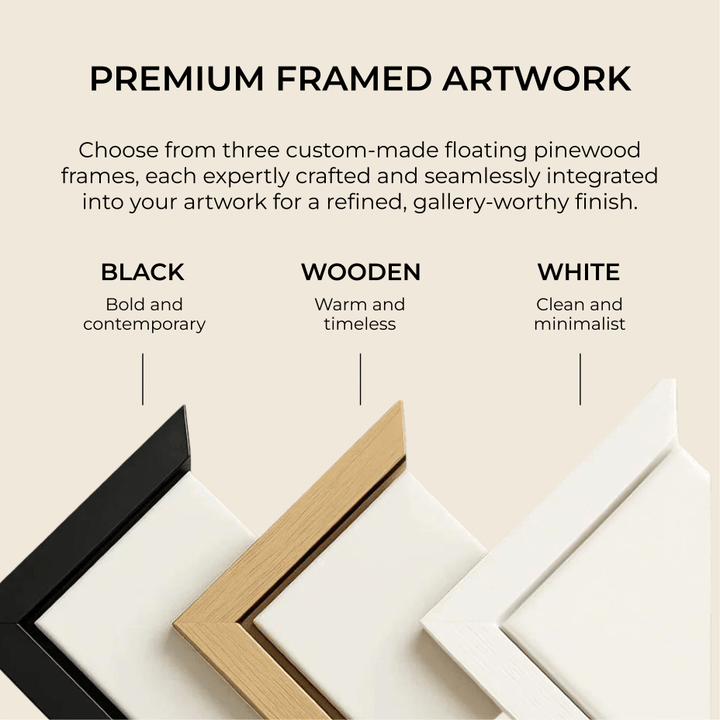 Abstract Art set of 3 prints - Nude & Grey Clouds