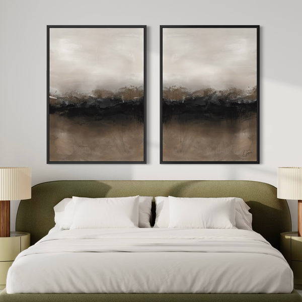 Framed Canvas Set of 2 - Mocha Dusk