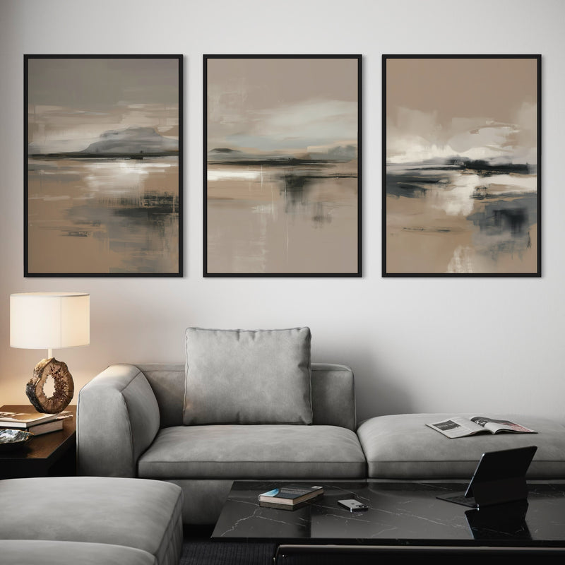 Set of 3 Framed Canvas - Patagonia