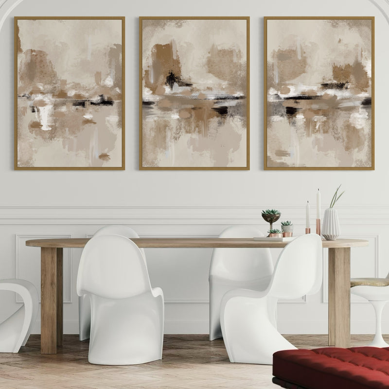 Set of 3 Framed Canvas - St Tropez