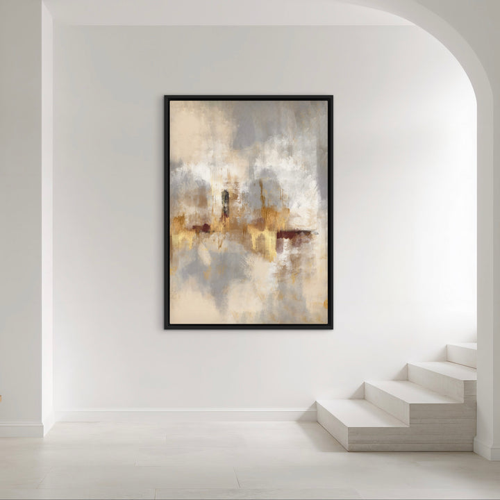 Framed Canvas  - Gold Serenity