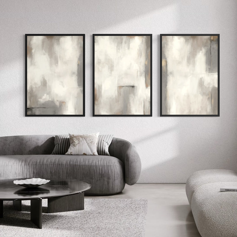 Set of 3 Framed Canvas - Stone Atelier