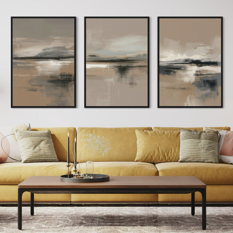 Set of 3 Framed Canvas - Patagonia