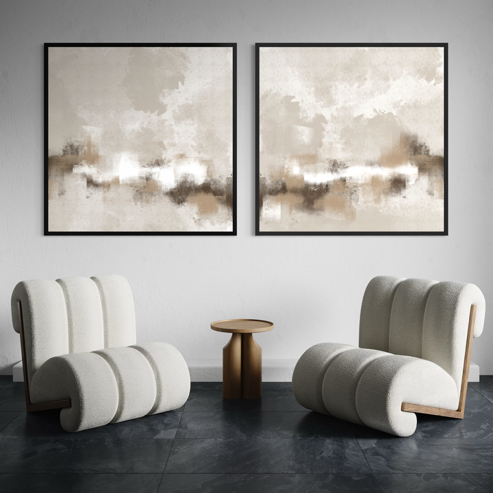 Abstract Art set of 2 prints - Sorrento
