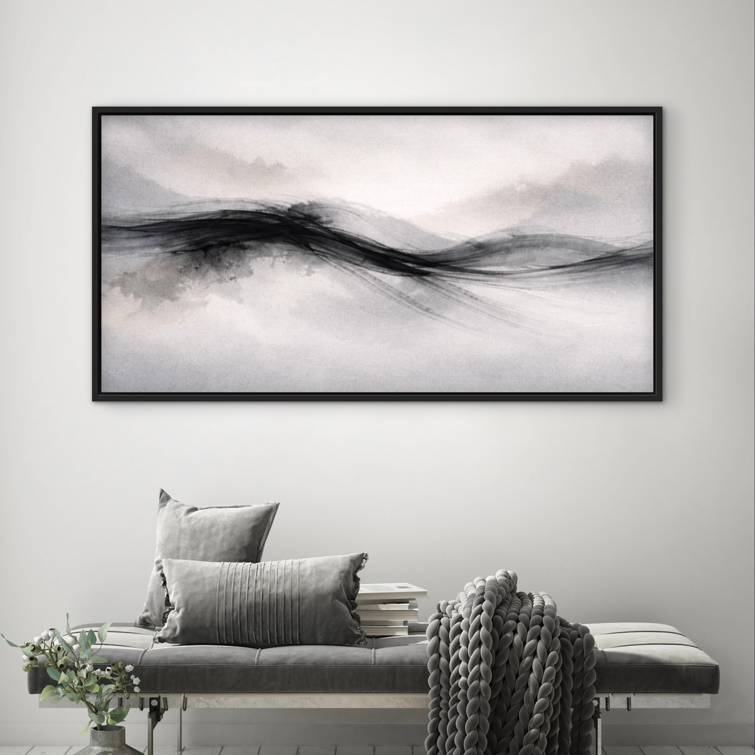 Framed Canvas - Nude Drift