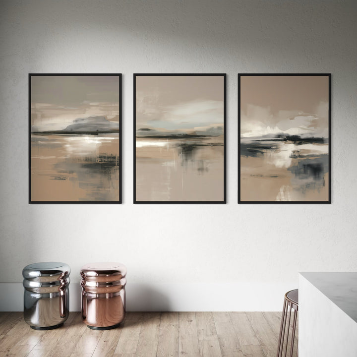 Set of 3 Framed Canvas - Patagonia