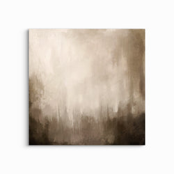 Abstract Art Canvas Minimalist  Brown Clouds -  Modern Art Print