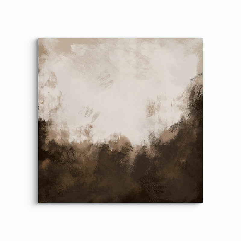 Abstract Canvas Art Mahogany Whisper -  Living Room Wall Art