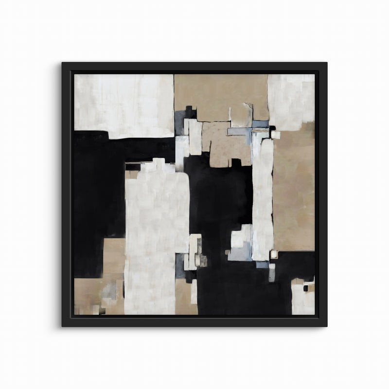 Abstract Framed Canvas Minimalist Art - Concrete Dreams - Modern Art Printed 