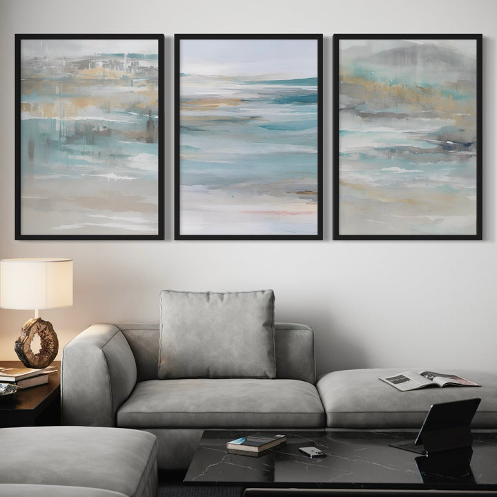 Abstract Minimalist Art Calm Ocean -  Modern Art Print