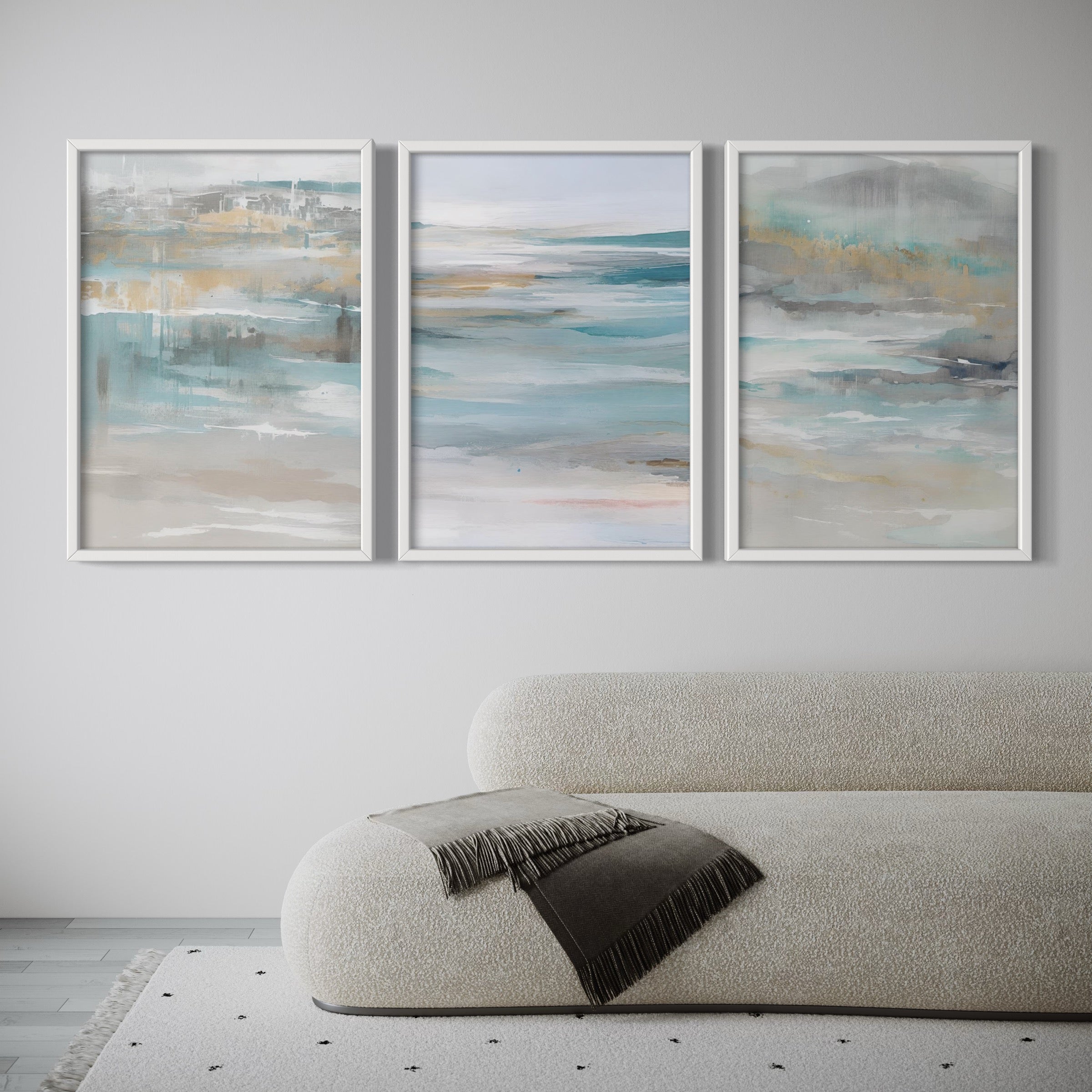 Abstract Minimalist Art Calm Ocean -  Modern Art Print