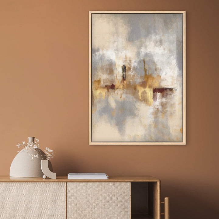 Framed Canvas  - Gold Serenity