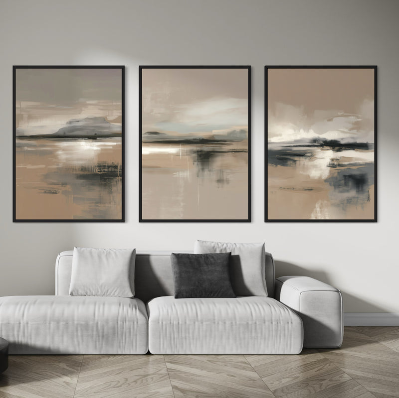 Set of 3 Framed Canvas - Patagonia