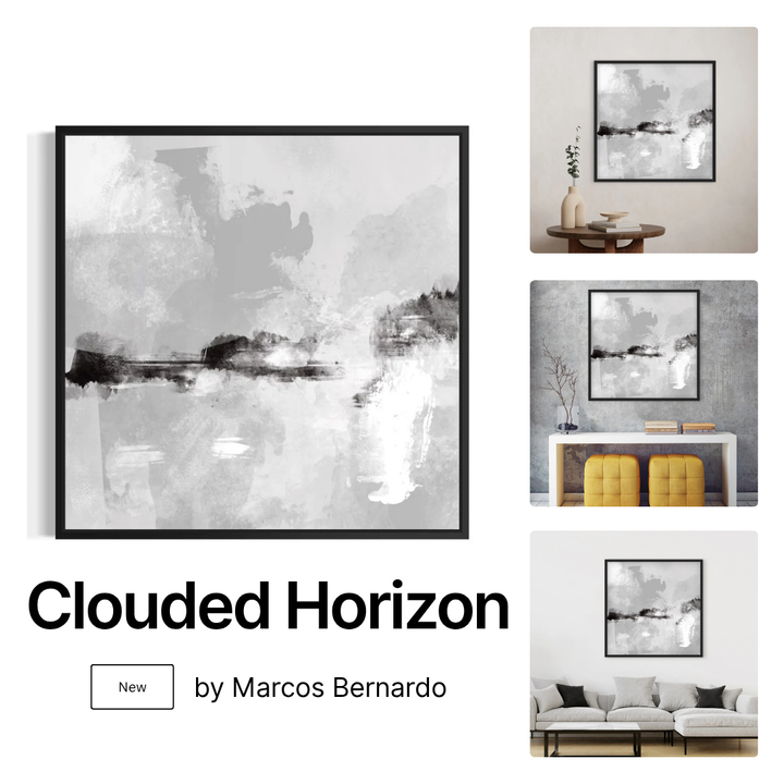 Framed Canvas - Clouded Horizon