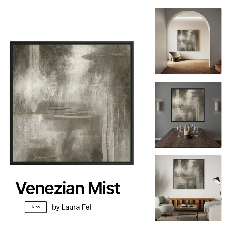 Framed Canvas - Venezian Mist