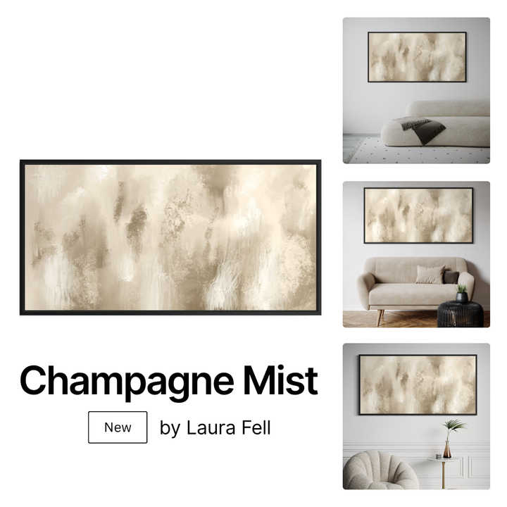 Framed Canvas - Champagne Mist