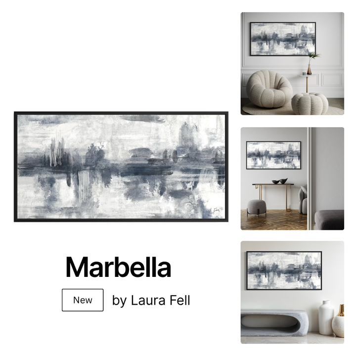 Framed Canvas - Marbella