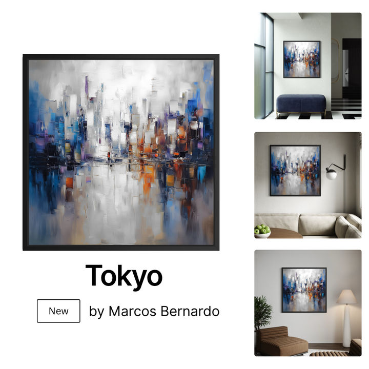 Framed Canvas - Tokyo