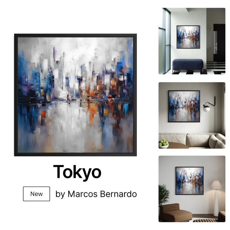 Framed Canvas - Tokyo