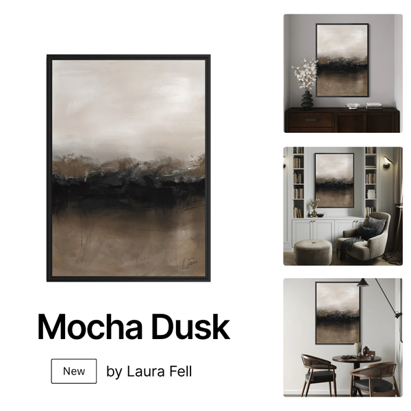 Framed Canvas - Mocha Dusk