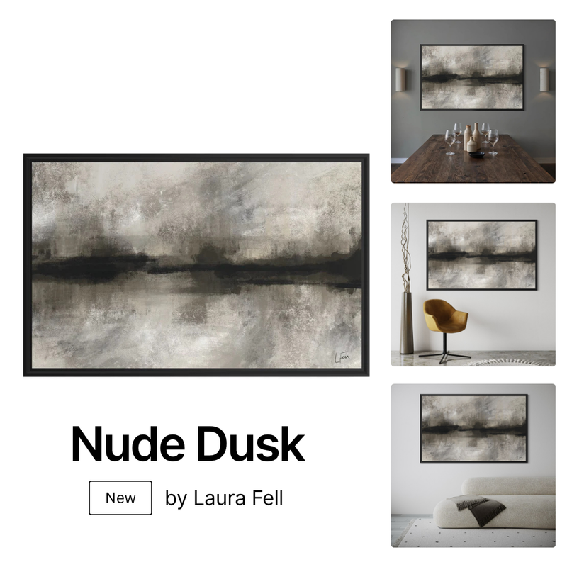 Framed Canvas - Nude Dusk