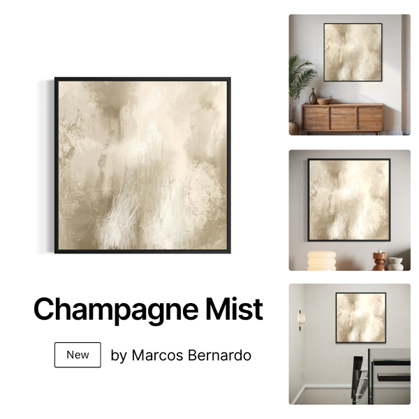 Framed Canvas - Champagne Mist