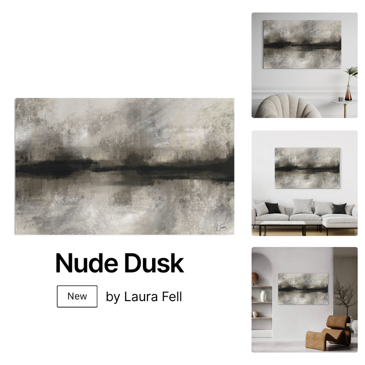 Abstract Canvas - Nude Dusk