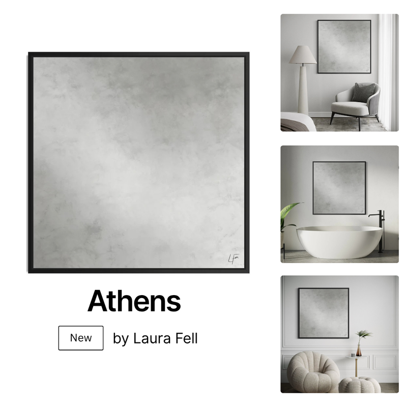 Framed Canvas - Athens