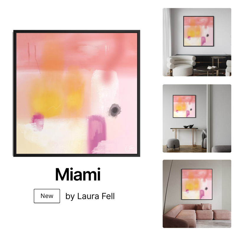 Framed Canvas - Miami