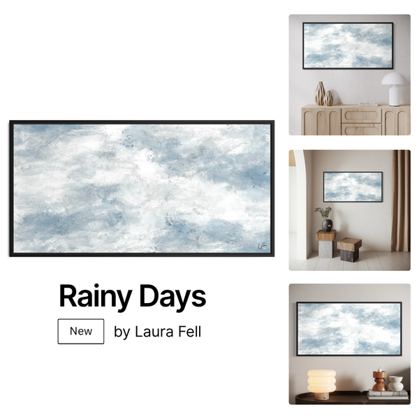 Framed Canvas - Rainy Days