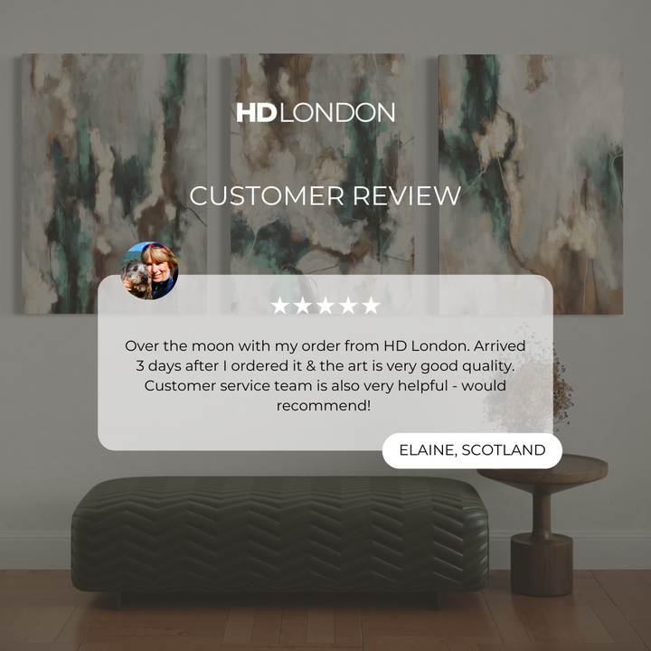 Abstract Canvas Set of 3 - Tuscany Green