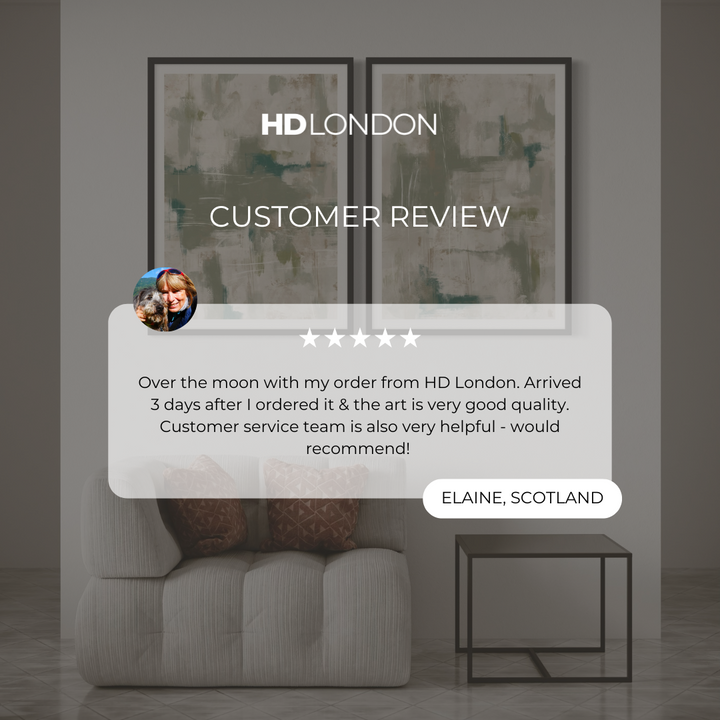 Abstract Art set of 2 prints - Green Emerald