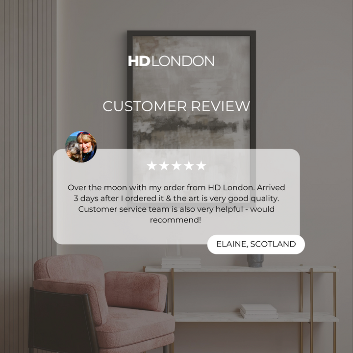 Set of 1 - Abstract Art 'Nude & Grey Clouds'